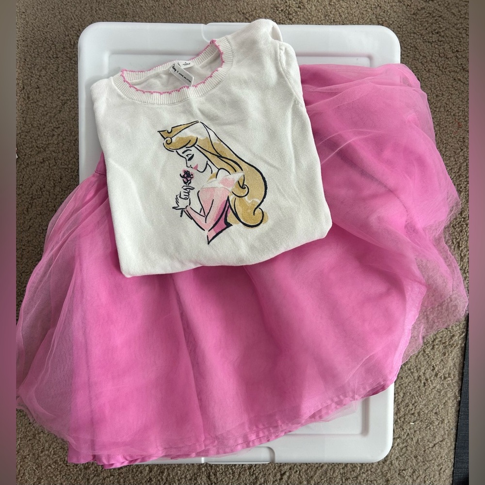 GUC Disney x Janie and Jack Aurora Sweater and Skirt Set - Picture 1 of 8